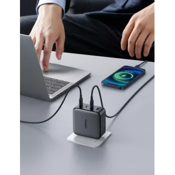 Ładowarka Ugreen Nexode 100W GaN USB-C USB-A szybkie ładowanie 3 porty