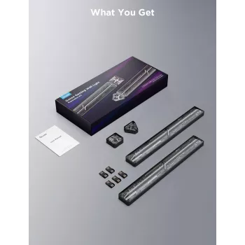 Zestaw rozszerzający Smart Gaming Wall Light Govee H10630A5 — 2 tuby z łącznikami kwadratowym i trójkątnym, Wi‑Fi/Bluetooth, wejście 36 V