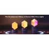 Inteligentna lampa ścienna Govee Glide Hexagon Light Panels Ultra zestaw rozszerzający — Wi‑Fi/Bluetooth, wejście 36V, szary