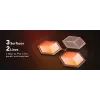 Inteligentna lampa ścienna Govee Glide Hexagon Light Panels Ultra zestaw rozszerzający — Wi‑Fi/Bluetooth, wejście 36V, szary