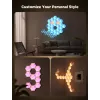 Inteligentna lampa ścienna Govee Glide Hexagon Light Panels Ultra zestaw rozszerzający — Wi‑Fi/Bluetooth, wejście 36V, szary