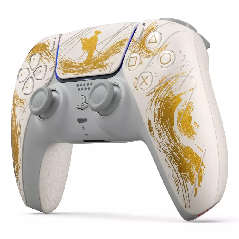 Sony DualSense Wireless kontroler - Ghost of Yōtei Gold Limited Edition Gold, biały Bluetooth/USB Gamepad Analogue / Digital Android, MAC, PC, PlayStation 5, iOS