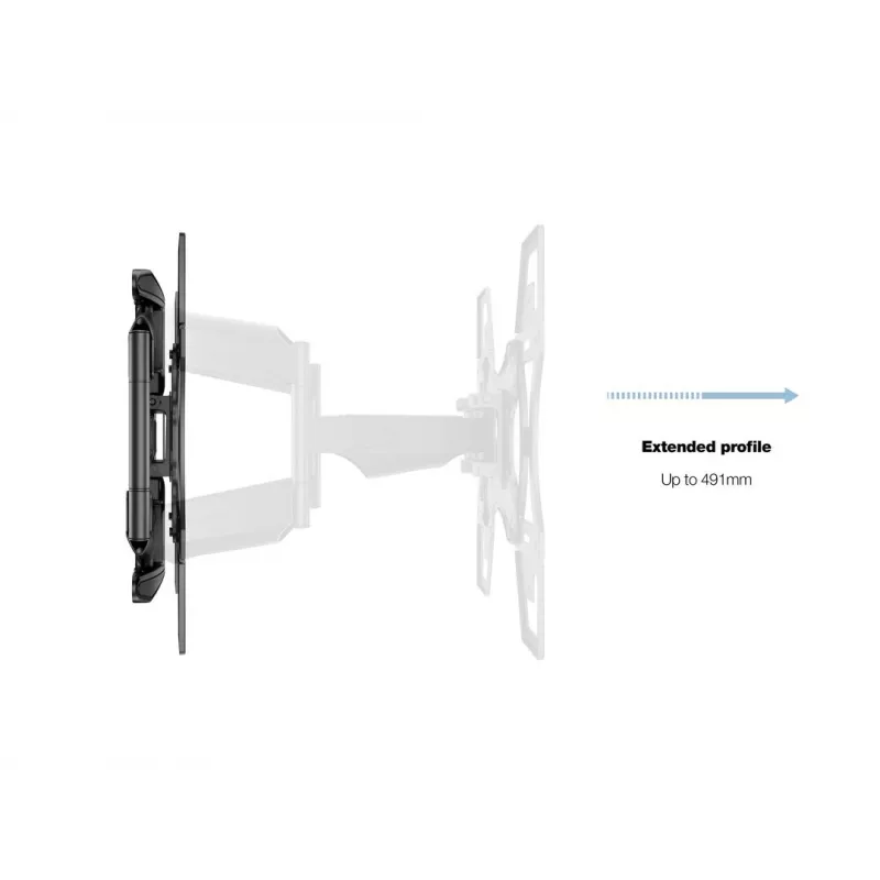 Uchwyt do montażu na ścianie MULTIBRACKETS M VESA Flexarm Full Motion Dual 400x400 do ekranów 40–70 cali, 45 kg, czarny
