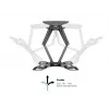 Uchwyt do montażu na ścianie MULTIBRACKETS M VESA Flexarm Full Motion Dual 400x400 do ekranów 40–70 cali, 45 kg, czarny
