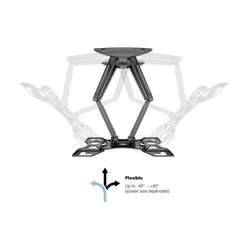 Uchwyt do montażu na ścianie MULTIBRACKETS M VESA Flexarm Full Motion Dual 400x400 do ekranów 40–70 cali, 45 kg, czarny