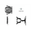 Uchwyt do montażu na ścianie MULTIBRACKETS M VESA Flexarm Full Motion Dual 400x400 do ekranów 40–70 cali, 45 kg, czarny