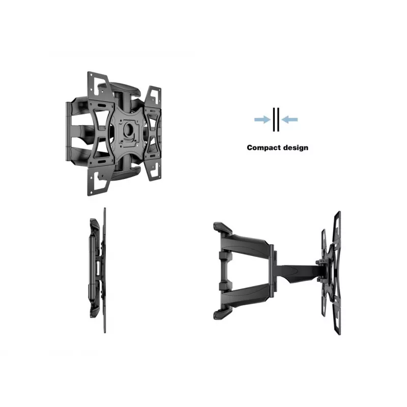 Uchwyt do montażu na ścianie MULTIBRACKETS M VESA Flexarm Full Motion Dual 400x400 do ekranów 40–70 cali, 45 kg, czarny