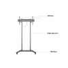 Multibrackets M Motorized Floorstand 60kg Czarny Maks. waga 60 kg Min. ekran 94 cm Maks. ekran 2,29 m
