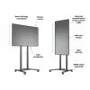 Multibrackets M Motorized Floorstand 60kg Czarny Maks. waga 60 kg Min. ekran 94 cm Maks. ekran 2,29 m