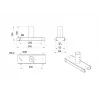 Multibrackets M Ceiling Extension kit 3m Pro OM55N-D/OM46N-D