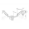 Multibrackets M Uchwyt do monitora na ścianę Basic Dual 16 kg 17-32 cali Czarny