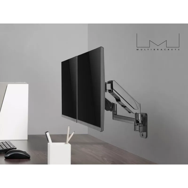 Multibrackets M Uchwyt do monitora na ścianę Basic Dual 16 kg 17-32 cali Czarny