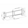 Multibrackets M Uchwyt obrotowy zmotoryzowany X-Large 50 kg 170° Czarny