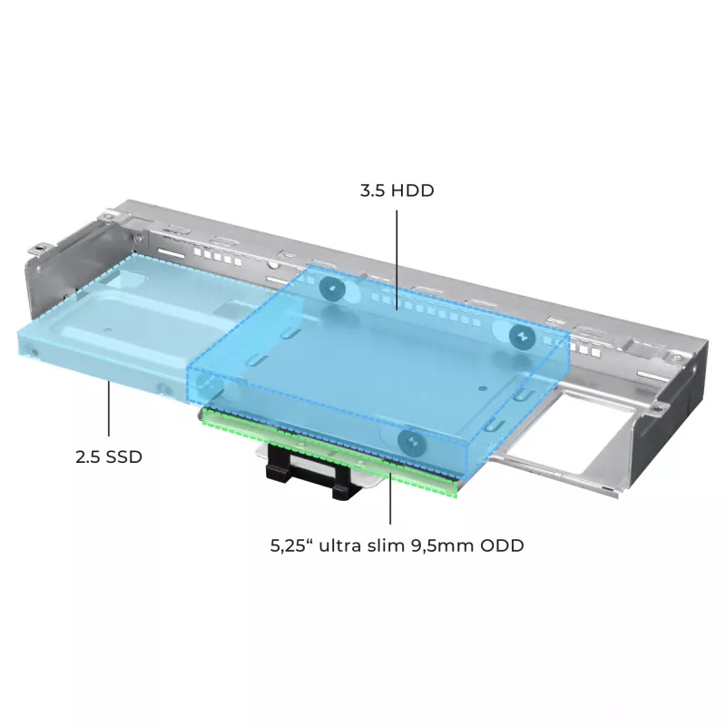 Obudowa komputerowa CHIEFTEC DT-10B-300 Small Form Factor (SFF) czarna z zasilaczem 300 W TFX