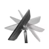 Manhattan Dual Desk Mount dla telewizorów i monitorów (sprężyna gazowa, pełny zakres ruchu), Do ekranów od 10 cali do 27 cali, Montaż zaciskowy lub przez przelotkę, Kompatybilność VESA: 75x75 i 100x100 mm - sprawdź wymiary czterech otworów montażowych z tyłu ekranu, aby upewnić się, że pasuje, Maks. 9 kg (każdy), Uchwyt