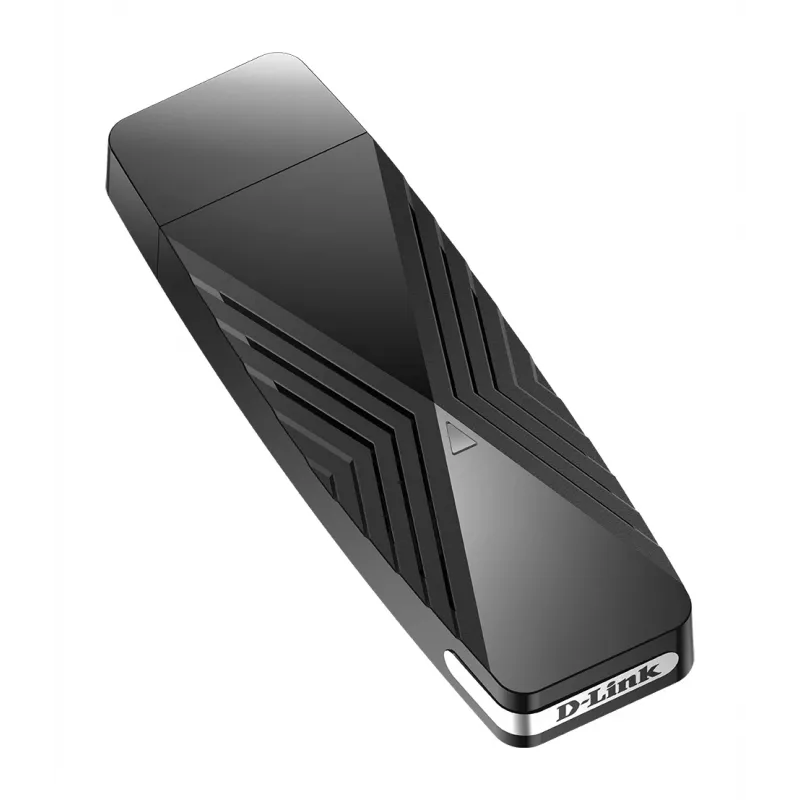 D-Link AX1800 Wi-Fi USB Adapter, bezprzewodowy, USB, WLAN, Wi-Fi 6 (802.11ax), 1800 Mbit/s, czarny