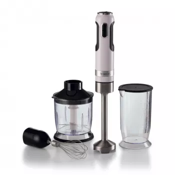 Ariete 602 Moderna blender ręczny, 1000 W, 10 prędkości + turbo, akcesoria w zestawie, biały