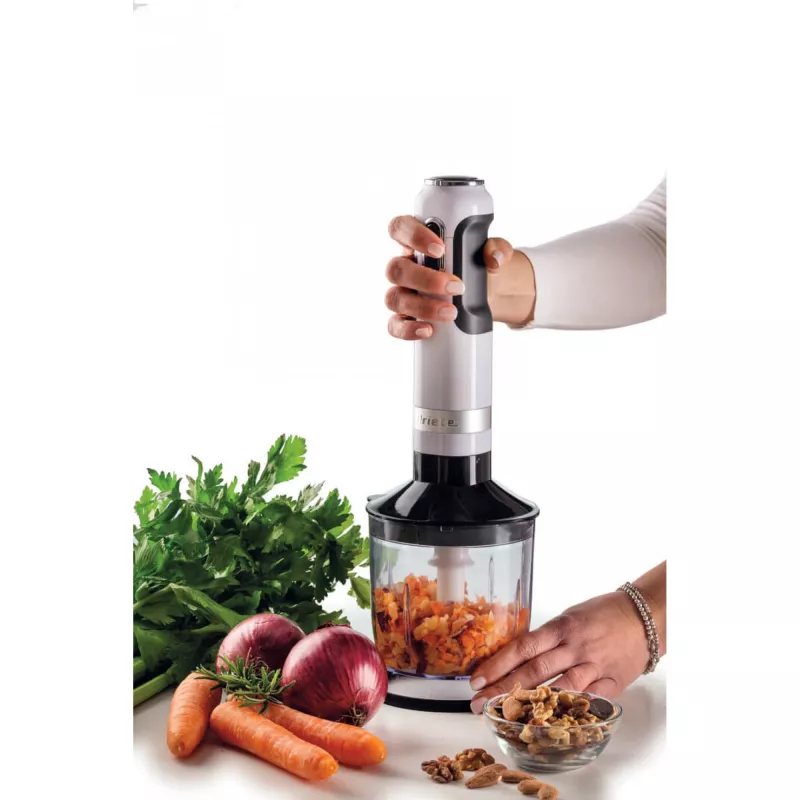 Ariete 602 Moderna blender ręczny, 1000 W, 10 prędkości + turbo, akcesoria w zestawie, biały