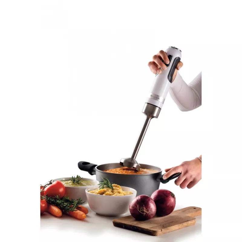 Ariete 602 Moderna blender ręczny, 1000 W, 10 prędkości + turbo, akcesoria w zestawie, biały