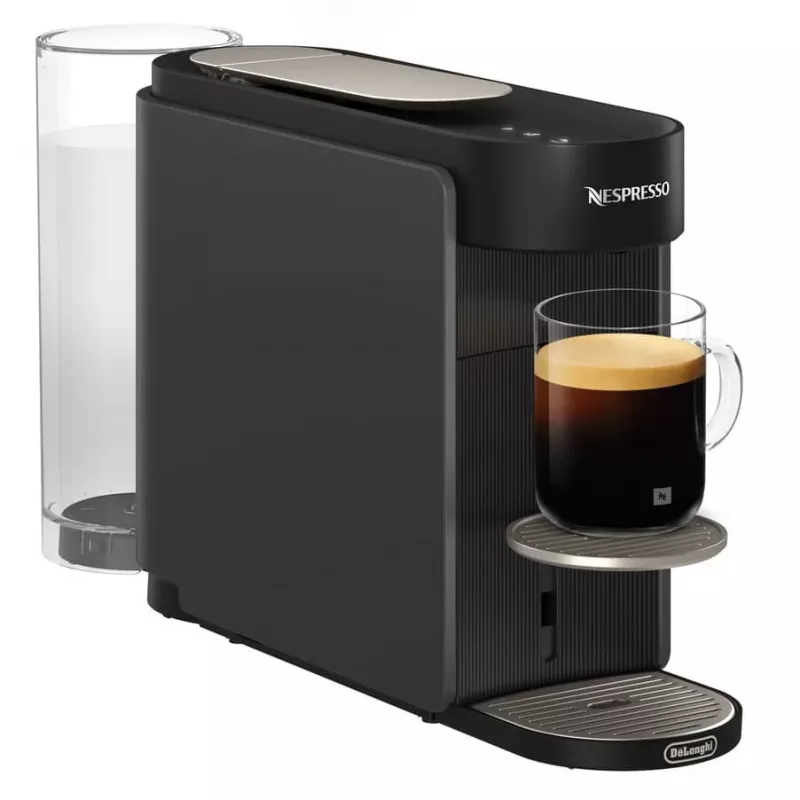 De’Longhi NESPRESSO® Vertuo Pop ENV90.B - Liquorice Czarny, ekspres do kawy na kapsułki, Kapsułka kawy, Szary