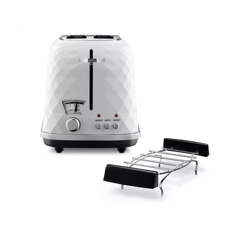 De’Longhi CTJ 2103.W toster 2 kromki 900 W Czarny, Biały