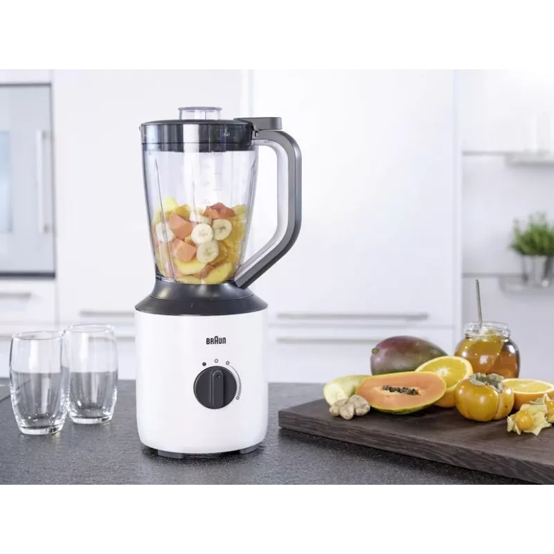 Braun PowerBlend 3 Blender stołowy 1,5 l 800 W Czarny, Biały
