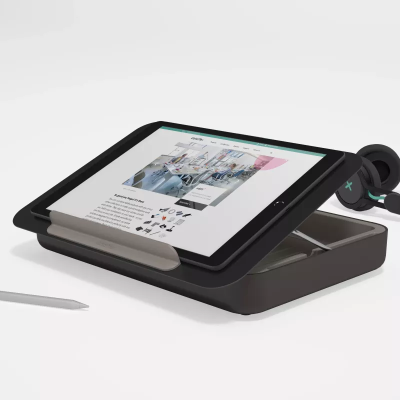 Ergonomiczna skrzynka narzędziowa Dataflex Addit Bento 903, podstawa pod laptopa, czarna, 38,1 cm (15 cali), 38,1 cm (15 cali), 38,1 cm (15 cali), 6 kg