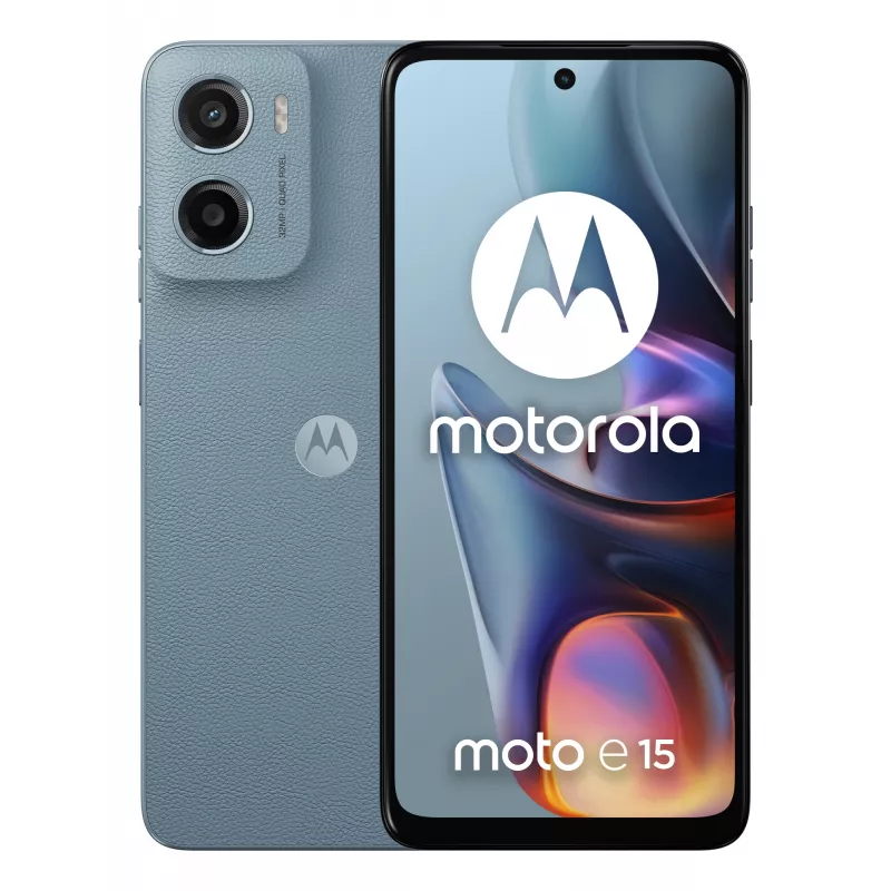 Motorola moto e15 16.9 cm (6.67 cala) Dual SIM Android 14 Go edition 4G USB Type-C 2 GB 64 GB 5200 mAh Niebieski