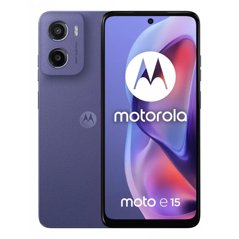Motorola moto e15 16.9 cm (6.67 inch) Dual SIM Android 14 Go edition 4G USB Type-C 2 GB 64 GB 5200 mAh Lavender
