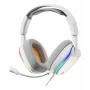 Glorious Gaming Glorious GHS Eternal RGB - Stereofoniczny zestaw słuchawkowy RGB do gier na PC, PS5, PS4, Switch - niestandardowo dostrojone skośne przetworniki, regulowany, krystalicznie czysty odłączany mikrofon, USB-C - wytrzymały, całodniowy i całonocny komfort - biały