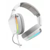 Glorious Gaming Glorious GHS Eternal RGB - Stereofoniczny zestaw słuchawkowy RGB do gier na PC, PS5, PS4, Switch - niestandardowo dostrojone skośne przetworniki, regulowany, krystalicznie czysty odłączany mikrofon, USB-C - wytrzymały, całodniowy i całonocny komfort - biały