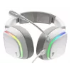 Glorious Gaming Glorious GHS Eternal RGB - Stereofoniczny zestaw słuchawkowy RGB do gier na PC, PS5, PS4, Switch - niestandardowo dostrojone skośne przetworniki, regulowany, krystalicznie czysty odłączany mikrofon, USB-C - wytrzymały, całodniowy i całonocny komfort - biały