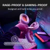 Glorious Gaming Glorious GHS Eternal RGB - Stereofoniczny zestaw słuchawkowy RGB do gier na PC, PS5, PS4, Switch - niestandardowo dostrojone skośne przetworniki, regulowany, krystalicznie czysty odłączany mikrofon, USB-C - wytrzymały, całodniowy i całonocny komfort - biały