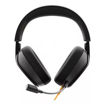 Glorious Gaming Glorious GHS Eternal - Stereofoniczny zestaw słuchawkowy dla graczy na PC, PS5, PS4, Xbox, Switch - Specjalnie dostrojone kątowe przetworniki, regulowany, krystalicznie czysty odłączany mikrofon, 3,5 mm - Wytrzymały, komfort przez cały dzień i noc - Czarny
