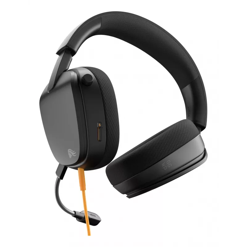 Glorious Gaming Glorious GHS Eternal - Stereofoniczny zestaw słuchawkowy dla graczy na PC, PS5, PS4, Xbox, Switch - Specjalnie dostrojone kątowe przetworniki, regulowany, krystalicznie czysty odłączany mikrofon, 3,5 mm - Wytrzymały, komfort przez cały dzień i noc - Czarny