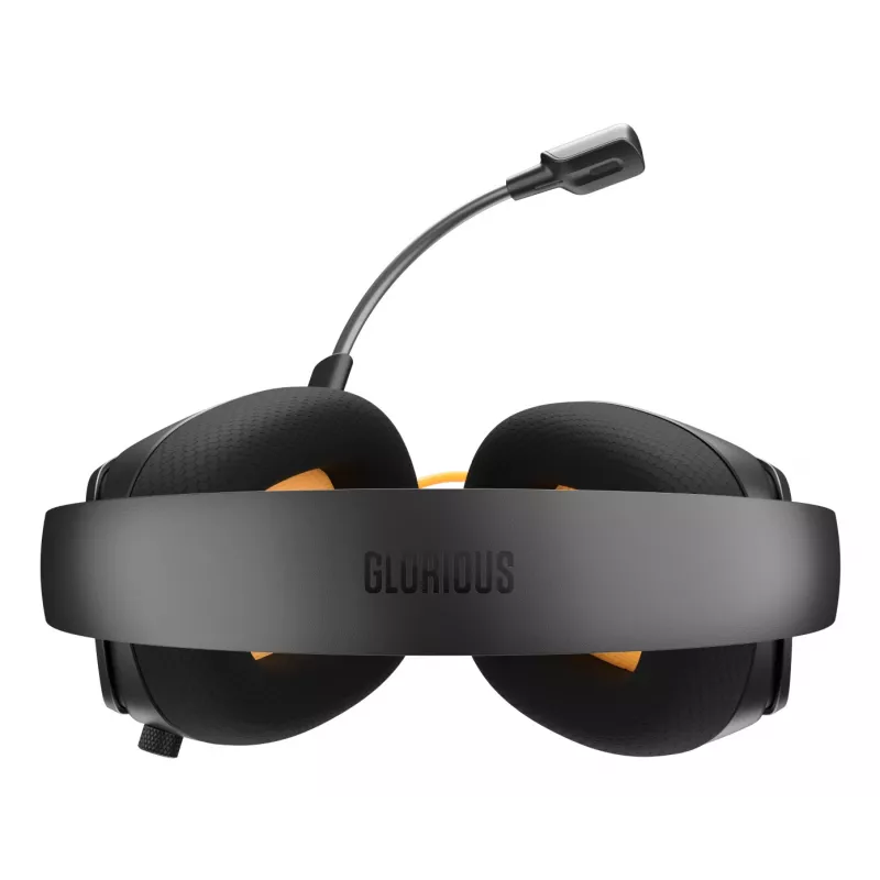 Glorious Gaming Glorious GHS Eternal - Stereofoniczny zestaw słuchawkowy dla graczy na PC, PS5, PS4, Xbox, Switch - Specjalnie dostrojone kątowe przetworniki, regulowany, krystalicznie czysty odłączany mikrofon, 3,5 mm - Wytrzymały, komfort przez cały dzień i noc - Czarny