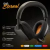 Glorious Gaming Glorious GHS Eternal - Stereofoniczny zestaw słuchawkowy dla graczy na PC, PS5, PS4, Xbox, Switch - Specjalnie dostrojone kątowe przetworniki, regulowany, krystalicznie czysty odłączany mikrofon, 3,5 mm - Wytrzymały, komfort przez cały dzień i noc - Czarny