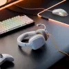 Glorious Gaming Glorious GHS Eternal - stereofoniczny zestaw słuchawkowy do gier na PC, PS5, PS4, Xbox, Switch - niestandardowo dostrojone skośne przetworniki, regulowany krystalicznie czysty odłączany mikrofon, 3.5 mm - wytrzymały, komfort przez cały dzień i noc - biały