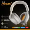 Glorious Gaming Glorious GHS Eternal - stereofoniczny zestaw słuchawkowy do gier na PC, PS5, PS4, Xbox, Switch - niestandardowo dostrojone skośne przetworniki, regulowany krystalicznie czysty odłączany mikrofon, 3.5 mm - wytrzymały, komfort przez cały dzień i noc - biały