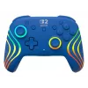 Przewodowy i bezprzewodowy gamepad Turtle Beach Afterglow Wave niebieski dla Nintendo Switch 2 — Bluetooth/USB-C, RGB, wbudowana bateria 20h, kabel 3 m