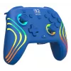 Przewodowy i bezprzewodowy gamepad Turtle Beach Afterglow Wave niebieski dla Nintendo Switch 2 — Bluetooth/USB-C, RGB, wbudowana bateria 20h, kabel 3 m