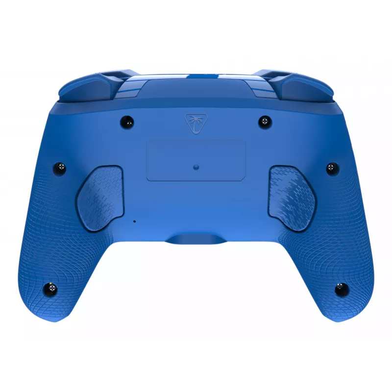 Przewodowy i bezprzewodowy gamepad Turtle Beach Afterglow Wave niebieski dla Nintendo Switch 2 — Bluetooth/USB-C, RGB, wbudowana bateria 20h, kabel 3 m