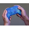 Przewodowy i bezprzewodowy gamepad Turtle Beach Afterglow Wave niebieski dla Nintendo Switch 2 — Bluetooth/USB-C, RGB, wbudowana bateria 20h, kabel 3 m