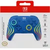 Przewodowy i bezprzewodowy gamepad Turtle Beach Afterglow Wave niebieski dla Nintendo Switch 2 — Bluetooth/USB-C, RGB, wbudowana bateria 20h, kabel 3 m