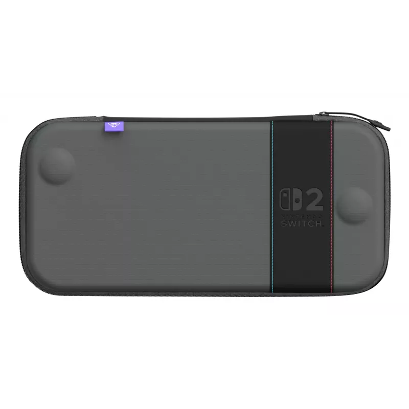 Etui podróżne Turtle Beach PlayTrek cienki Case na Nintendo Switch 2 — Charcoal Czarny, 290×58×145 mm
