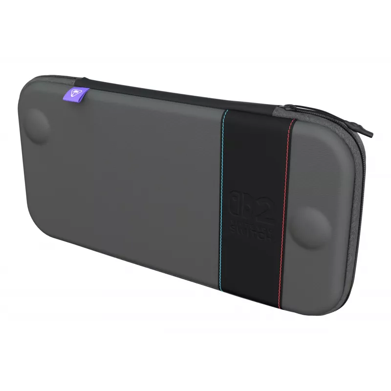 Etui podróżne Turtle Beach PlayTrek cienki Case na Nintendo Switch 2 — Charcoal Czarny, 290×58×145 mm