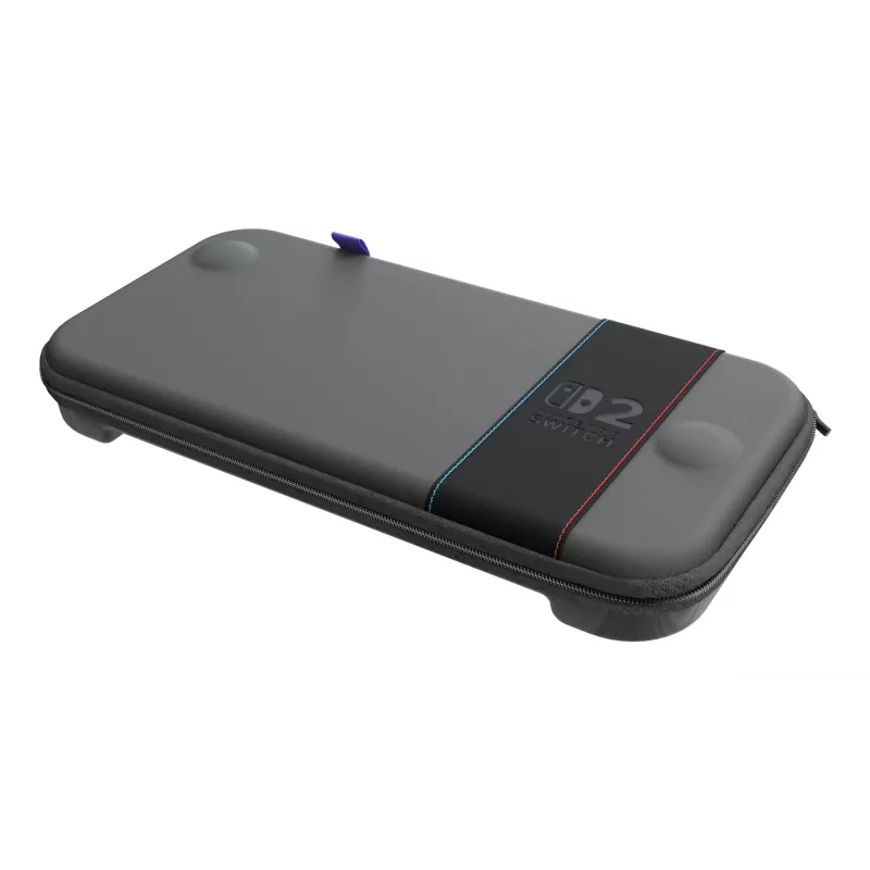 Etui podróżne Turtle Beach PlayTrek cienki Case na Nintendo Switch 2 — Charcoal Czarny, 290×58×145 mm