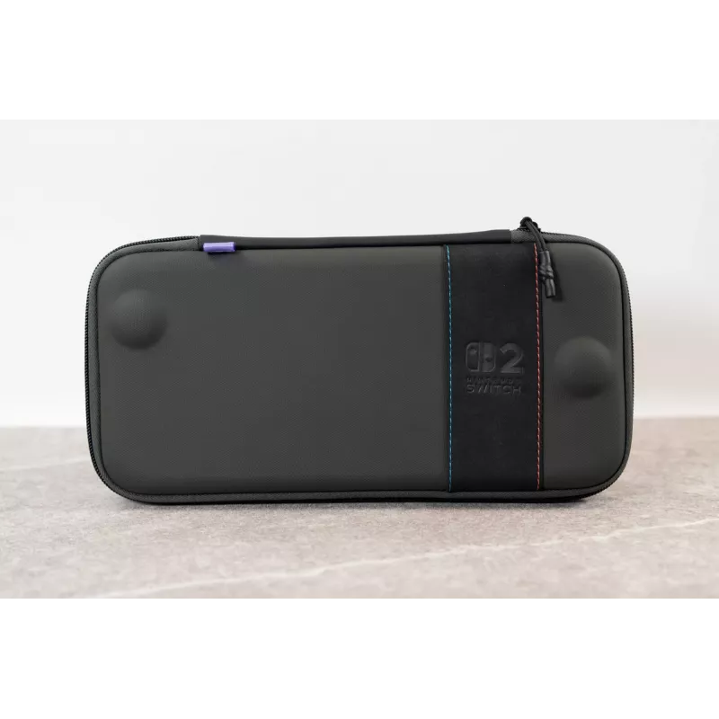 Etui podróżne Turtle Beach PlayTrek cienki Case na Nintendo Switch 2 — Charcoal Czarny, 290×58×145 mm