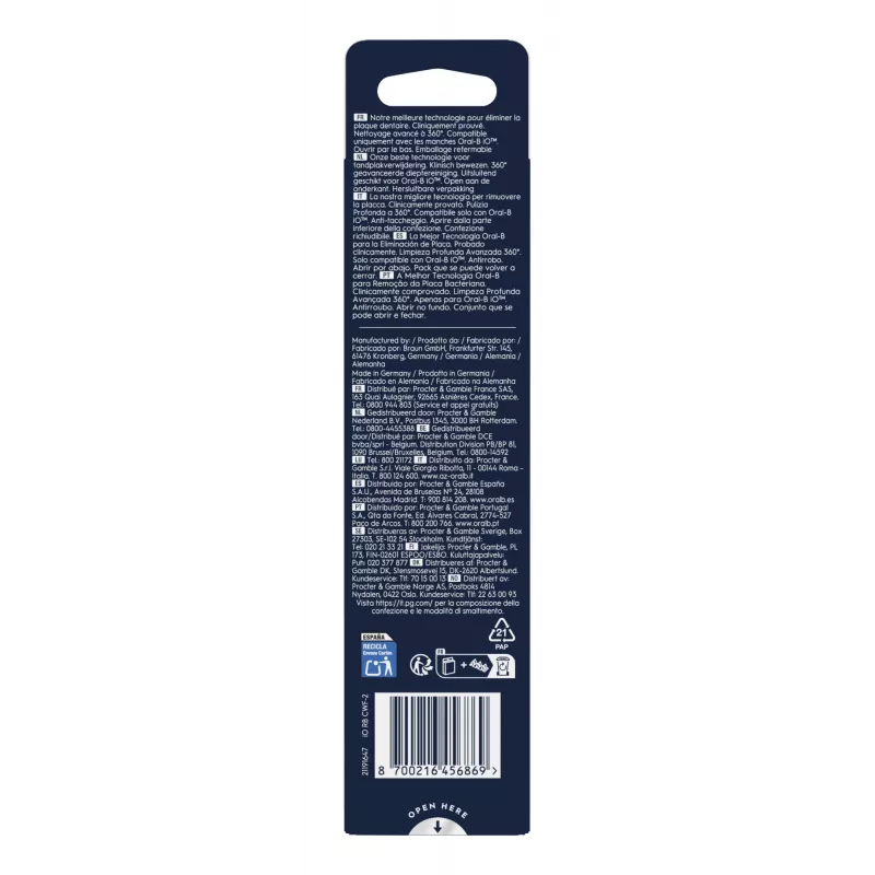 Oral-B 80782596 końcówka do szczoteczki do zębów 2 szt. Biały