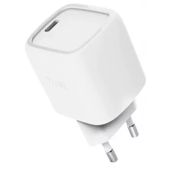 Ładowarka Trust Maxo 30W USB-C GaN, wewnętrzna, szybkie ładowanie, biała